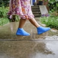 thumbnail image 2 of Shoe Cover Rain Overshoes Silicone Reusable Protectors for Wet Weather and Outdoor Adventures, 2 of 7