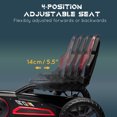 thumbnail image 4 of Aosom Pedal Go Kart for Kids w/ Swing Axle, Adjustable Bucket, Red, 4 of 10