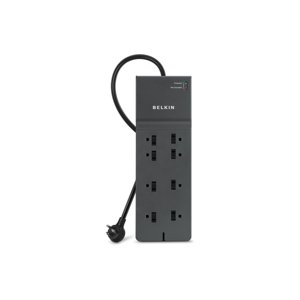 Belkin Commercial - Surge protector - AC 125 V - 1875 Watt - output connectors: 8 - 8 ft cord