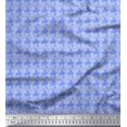 thumbnail image 1 of Soimoi Rayon Fabric Stencil Floral Print Fabric by Yard 56 Inch Wide, 1 of 3