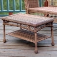 thumbnail image 1 of Jeco Table Basse de Patio en Osier Couleur Miel, 1 of 1