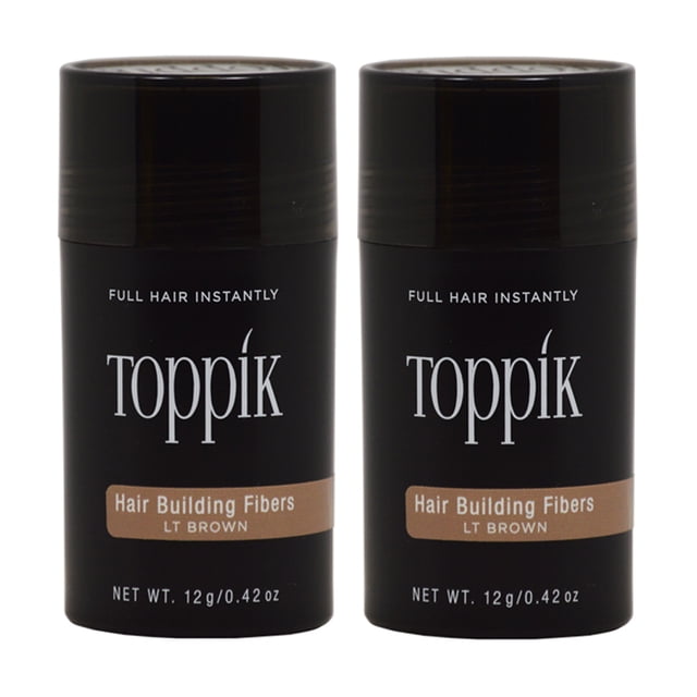 Lot de 2 - Fibres Constructrices pour Cheveux Toppik Brun Clair 0,42 Oz