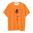 thumbnail image 4 of Haut Fille Chemise Banane Filles Mode Enfants Décontracté Imprimé Col Rond Ample Manches Courtes T-Shirt Haut, 4 of 4