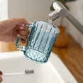 thumbnail image 4 of Gobelet de Rince-Bouche Rayé et Extravagant, Gobelets en Plastique Transparents pour la Maison avec Trous, Réservoir à Dents, Gobelet à Dents, Brosse, Gobelet de Lavage Coloré pour Couple, 4 of 6