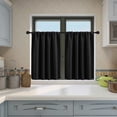 thumbnail image 3 of Curtains for Bedroom and Living Room 2-Pack Solid Color Light Filtering Window Curtains for Kitchen Bathroom Partition Use, 3 of 8