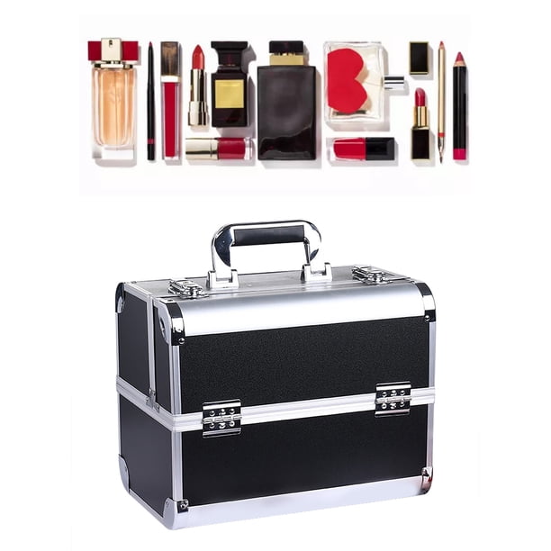 Makeup Train Case,Portable Makeup Case Multilayer Portable