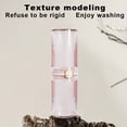 thumbnail image 4 of Travel Mouthwash Cup Set with Split Design for Toothbrush and Rinse Use, 7 in x 7 in x 22 cm, Plastic, Pink/Clear/Gray, 4 of 8