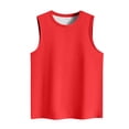 thumbnail image 3 of Yuyuzo Camisoles Sans Manches pour Femmes Débardeurs à Col Rond T-Shirts d'Été de Couleur Unie T-Shirts Amples Basiques, 3 of 3