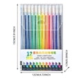 thumbnail image 4 of Glitter Gel Pens 12 Colors Gel Pens For Coloring Metallic Colorful Pen Tip Markers Colored Gel Pens For Adult Coloring Books Pen Roll Pens, 4 of 6