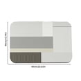 thumbnail image 3 of Fridja Summer Clearance Diatomaceous Bath Mat, Rubber Geometric Print Non-Slip Quick-Dry Easy to Clean Diatomite Bathroom Rug for Bathroom Floor Kitchen & Pet, 23.62" x 15.74", 3 of 5