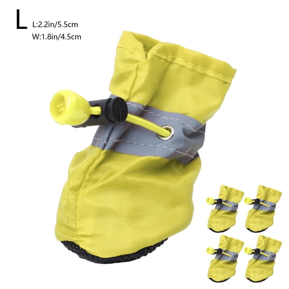 ZZkhGO Reflective Dog Shoes, Waterproof Boots for Small Dogs, Non-Slip Puppy Booties with Adjustable Straps for Outdoor