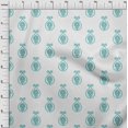 thumbnail image 4 of oneOone Georgette Viscose Teal Green Fabric Block Craft Projects Decor Fabric Printed By The Yard 42 Inch Wide, 4 of 5