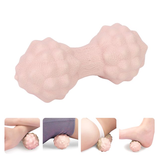 Soft Double Lacrosse Massage Ball for Stress Reduction - Ergonomic Design, Multi Directional Massage, Easy to Use with TPR Material for Massage, Muscle Relaxation