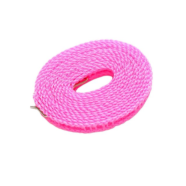 facefd Corde à Linge Extensible Portable pour Jardin Camping Accessoires RV Rose 1000cm