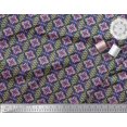 thumbnail image 2 of Soimoi Poly Georgette Fabric Aztec Geometric Decor Fabric Printed Yard 42 Inch Wide, 2 of 3