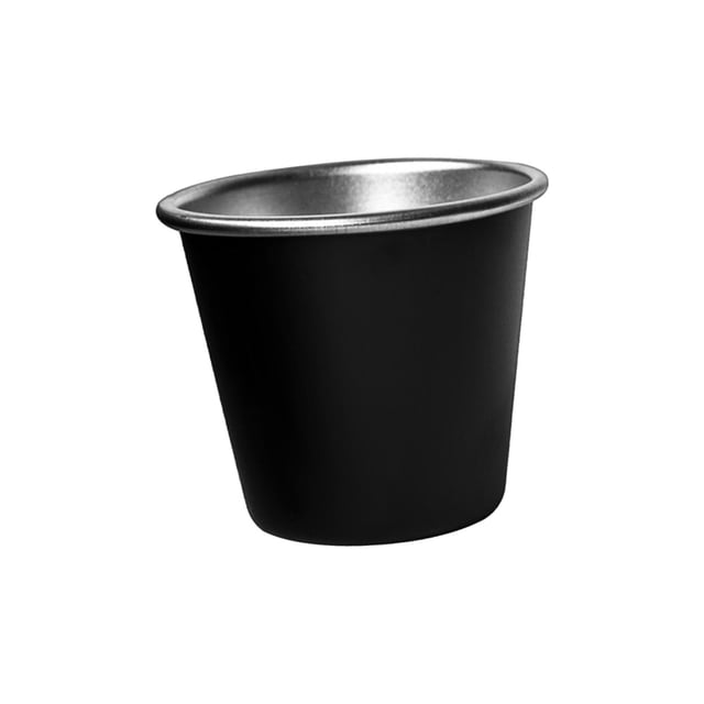Stainless Steel Cup Stackable Drinkware Metal Drinking Glasses for Beach Bar Small Black