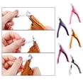 thumbnail image 2 of serony Coupe-Ongles Forme Coupe-Ongles en Acier Inoxydable Portable Manucure Art Ciseaux, Rose Rouge, 2 of 9