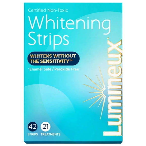 Lumineux Teeth Whitening 42 Strips 21 Treatments – Peroxide Free - Enamel Safe for Whiter Teeth - Whitening Without The Sensitivity