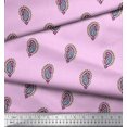 thumbnail image 3 of Soimoi Georgette Viscose Fabric Paisley Block Decor Fabric Printed Yard 42 Inch Wide, 3 of 3