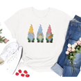 thumbnail image 2 of T-shirts d'Été Grande Taille pour Femmes, Pâques, Col Rond, Imprimé Nain, T-shirt Haut à Manches Courtes, Blouse Décontractée Ample, T-shirt à Col en V pour Femmes en Liquidation, 2 of 4