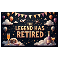thumbnail image 1 of Decorative Design Retirement Party Banner Starry Theme Retirement Celebration Balloon Champagne Backdrop for Retirement Party Indoor Decoration Photo Opportunity, 1 of 5