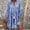 P-Blue, variant on 2025 Mini Dress Print Loose Evening Dresses for Fall Summer Women's Quarter Ladies Teenager Casual Dresses Sleeve Dress Three Women's Dresses for Women 224 Casual Summer