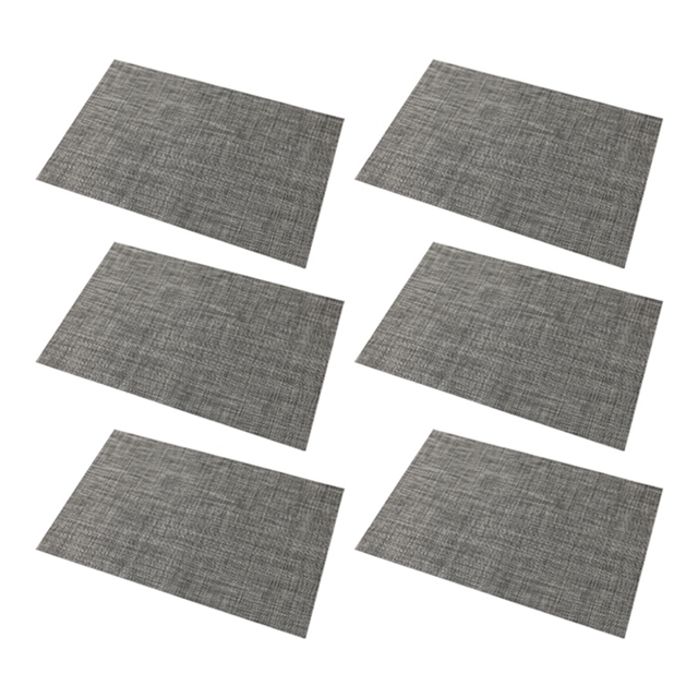 Ensemble de 6 Sets de Table Lavables et Nettoyables pour Table de Cuisine Résistants à la Chaleur