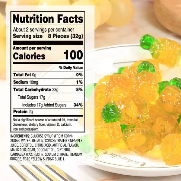 Amos 4D Fruit Gummy Pineapple Burst, case 6oz - 12ct - Walmart.ca