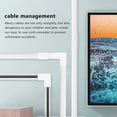 thumbnail image 4 of One-Cord Channel Cable Concealer - CMC-03 Cord Cover Wall Cable Management System - 125 Inch Cable Hider Raceway Kit, 4 of 10