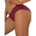 thumbnail image 4 of INSPIRE CHIC Women's Period Underwear Mid-Rised Hipster Panties, Available in Plus Size S Burgundy, 4 of 4