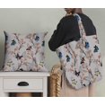 thumbnail image 5 of Soimoi Gray Poly Georgette Fabric Flower & Butterfly Printed Fabric 1 Yard 42 Inch Wide, 5 of 5