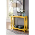 thumbnail image 1 of Convenience Concepts Oxford Console Table in Yellow Wood Finish, 1 of 5