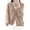 Khaki, variant on Womens Button Down Knit Cardigans Long Sleeve V Neck Casual Cardigan Sweaters Light Weight Loose Lounge Wear Fall Beige, XL