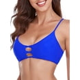 thumbnail image 3 of RELLECIGA Women's Strappy Longline Triangle Bikini Top, 3 of 6