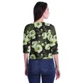 thumbnail image 3 of Moomaya Printed Keyhole Neck Ring Top Casual 3/4th Sleeve Tees Tank Tunic Top, 3 of 5