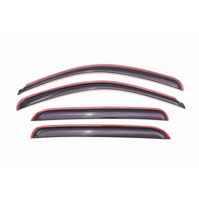 Auto Ventshade Rainguard 194515 Ventvisor; Aerodynamic Design; In-Channel; Smoke; Acrylic; Set of 4