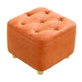 thumbnail image 3 of Petit Tabouret Élégant pour Changer de Chaussures Repose-Pieds pour Entrée Maison Chambre orange, 3 of 9