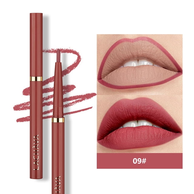 EARKITY Crayon Contour des Lèvres Mat et Rouge à Lèvres Brillant à Lèvres pour Femmes, Trousse de Rouge à Lèvres Mat avec Crayon Contour des Lèvres, Taches pour les Lèvres Longue Tenue Imperméable Rouge à Lèvres 24 Heures et Crayons Contour des Lèvres