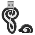 thumbnail image 2 of Clé USB Note Noire Apparence Mignonne Musique Film Transfert de Données Clé USB Cadeau 64 Go, 2 of 14