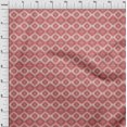 thumbnail image 4 of oneOone Georgette Viscose Red Fabric Asian Ikat Craft Projects Decor Fabric Printed By The Yard 42 Inch Wide, 4 of 4