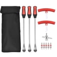 thumbnail image 1 of Amdohai Tire Lever Set Bike Motorcycle Tire Spoon Tyre Changing Tool Tire Removal Repair Tools with Rim Protectors Valve Cores, 1 of 7