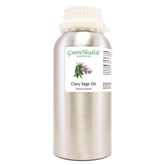 Clary Huile Essentielle de Sauge Bouteille en Aluminium 16 fl oz avec Bouchon