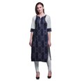 thumbnail image 1 of Bimba Robe Kurti Longue en Coton Imprimé, Tunique Droite, Robes pour Femmes, Haut Indien - Très Petit, 1 of 6