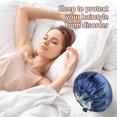 thumbnail image 4 of EGNMCR Reversible Silk Satin Cap For Sleeping, Adaptable Button Silk Satin Hair Cap, Fashionable Double Layer Hair Cap sleeping cap, 4 of 6