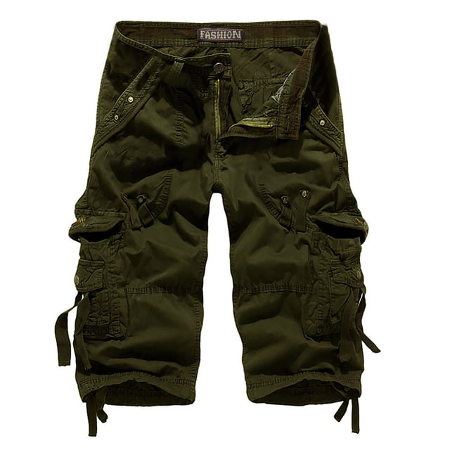 Diufon Men's Athletic Shorts Drawstring Waisted Outdoor Sport Shorts Spring Summer Hiking Shorts with Pockets