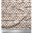 thumbnail image 1 of Soimoi Poly Georgette Fabric Ogee Damask Print Fabric by Yard 52 Inch Wide, 1 of 5