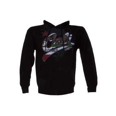 Konflic Chandail à Capuchon pour Hommes Cali Script Bear Shadow - Grand