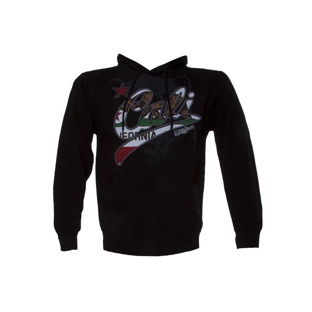 Konflic Mens Cali Script Bear Shadow Hooded Sweatshirt - Large