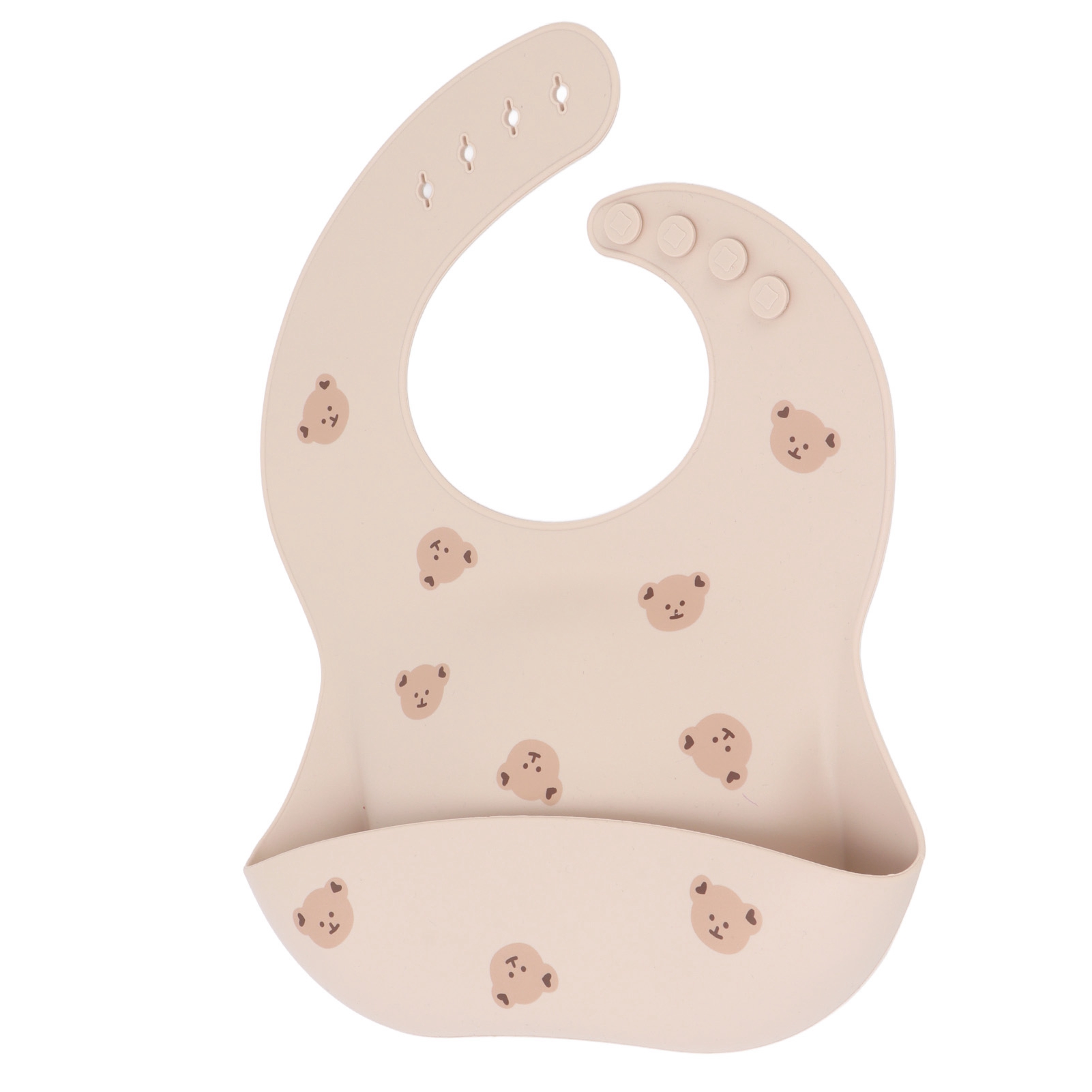 Ccdes Outil d'Alimentation Adorable en Silicone Réglable, Imperméable et Non Toxique pour Nourrisson et Tout-Petit, Bavoir Imperméable