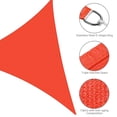 thumbnail image 4 of Yescom 28FT Triangle Sun Shade Sail Canopy UV Block Commercial Carpark Pool Camping Playground Outdoor Watermelon Red, 4 of 10